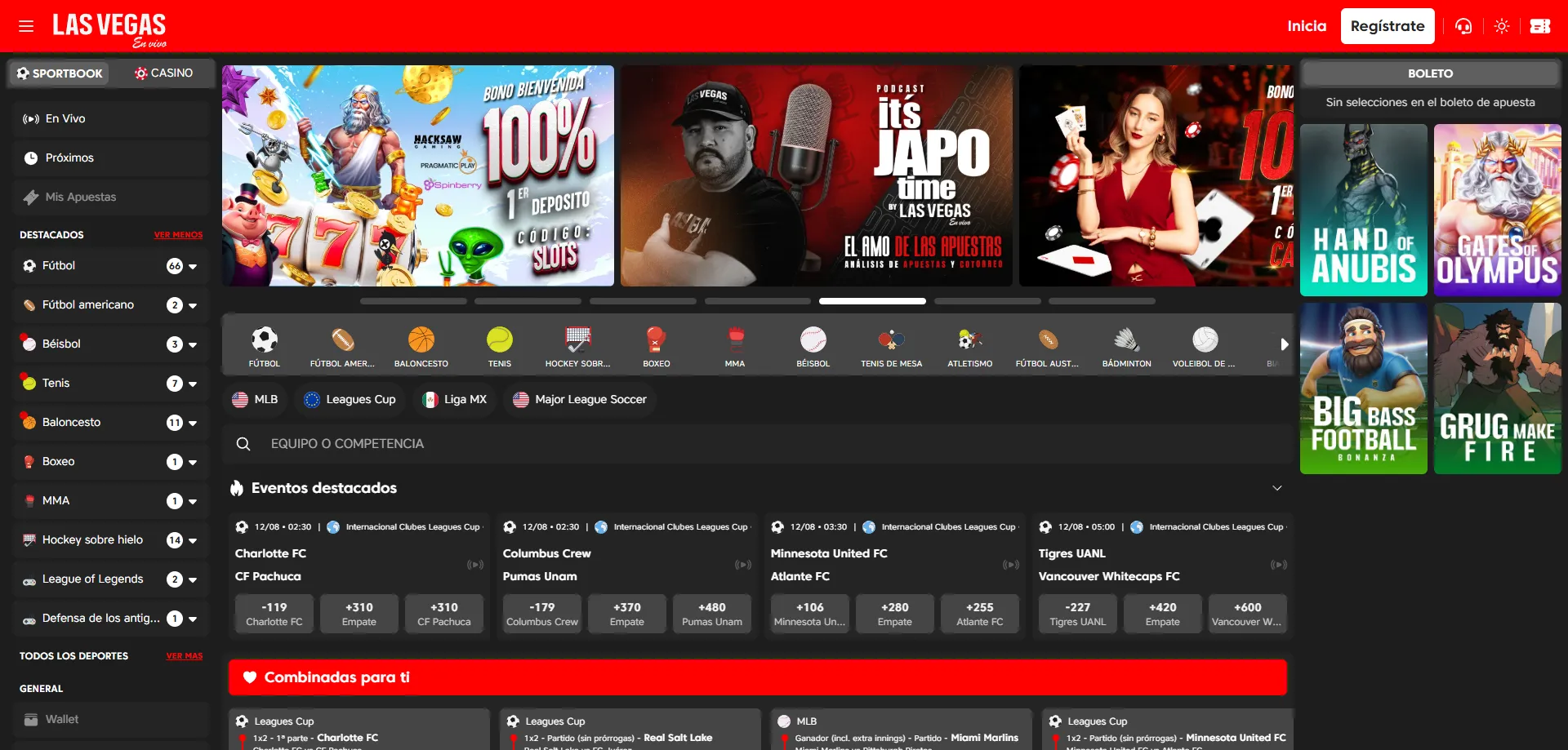 Las Vegas en Vivo Casino online &mdash; plataforma oficial para jugadores en M&eacute;xico