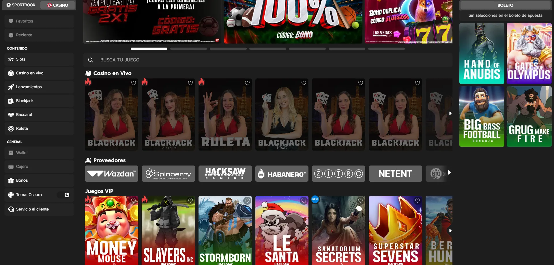 Las Vegas en Vivo blackjack en vivo con dealers profesionales
